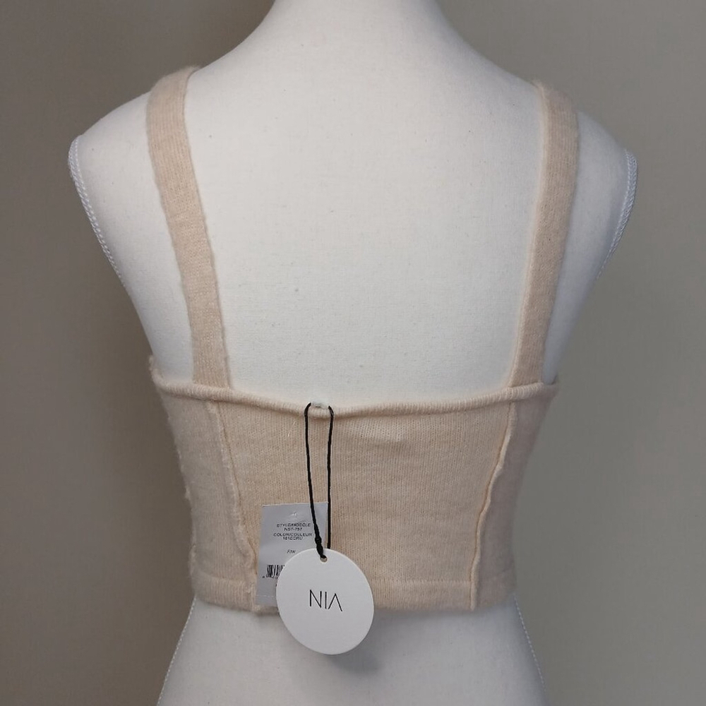 NWT Nia The Brand Ecru Corset Top Size Small - Picture 3 of 9